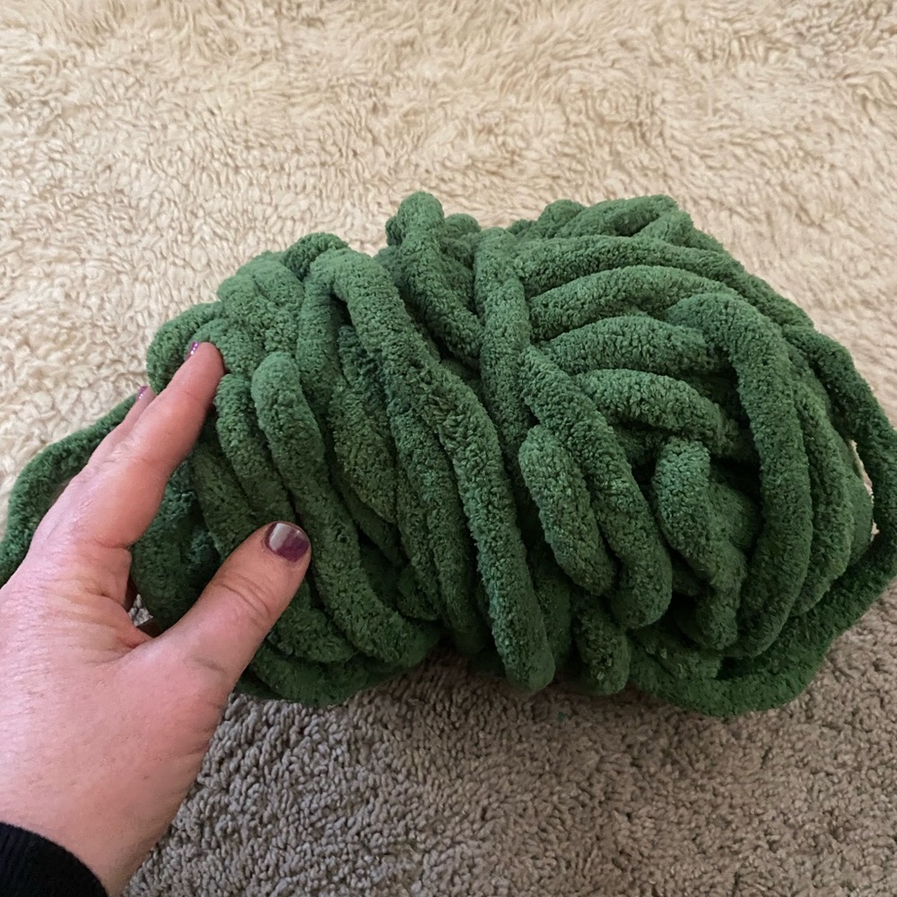 Chunky Green Yarn